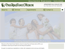 Tablet Screenshot of pinesroadfamilymedicine.com